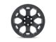 Black Rhino Gauntlet Semi Gloss Black with Gunmetal Bolts 5-Lug Wheel; 17x8.5; 0mm Offset (02-08 RAM 1500, Excluding Mega Cab)