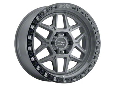 Black Rhino Kelso Battleship Gray with Black Ring 6-Lug Wheel; 20x9; 12mm Offset (19-24 RAM 1500)