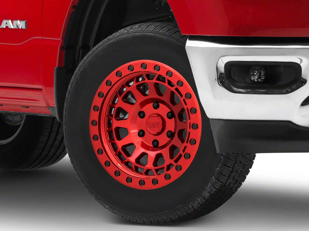 Black Rhino Ram 1500 Primm Candy Red With Black Bolts 6 Lug Wheel 18x9 5 12mm Offset 1895prm