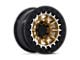 Black Rhino Tusk Matte Gold with Machined Ring 5-Lug Wheel; 17x8.5; 0mm Offset (02-08 RAM 1500, Excluding Mega Cab)