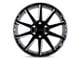 Black Rhino Typhoon Gloss Black with Milled Spokes 5-Lug Wheel; 18x9.5; 2mm Offset (02-08 RAM 1500, Excluding Mega Cab)