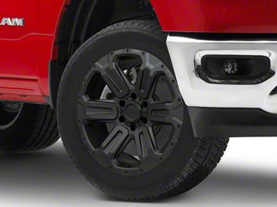 Black Rhino Wanaka Matte Black 6-Lug Wheel; 20x9; -18mm Offset (19-25 RAM 1500)