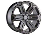 Black Rhino Wanaka Matte Gunmetal with Brushed Face and Gunmetal Tint 6-Lug Wheel; 20x9; 12mm Offset (19-25 RAM 1500)