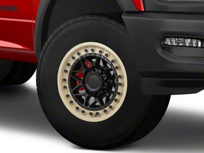 Black Rhino Alpha Matte Black With Sand Lip 8-Lug Wheel; 18x9; 0mm Offset (19-24 RAM 2500)