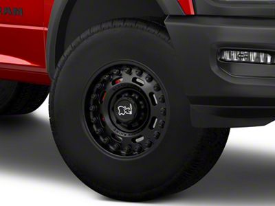 Black Rhino Axle Matte Black 8-Lug Wheel; 17x9.5; 6mm Offset (19-24 RAM 2500)