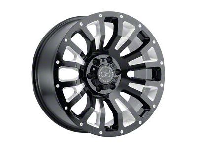 Black Rhino Pinatubo Gloss Black Milled 8-Lug Wheel; 20x9.5; -18mm Offset (19-24 RAM 2500)