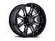 Black Rhino Sierra Gloss Black with Milled Spokes 8-Lug Wheel; 18x9; 12mm Offset (19-24 RAM 3500 SRW)