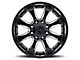 Black Rhino Sierra Gloss Black with Milled Spokes 8-Lug Wheel; 18x9; 12mm Offset (19-24 RAM 3500 SRW)