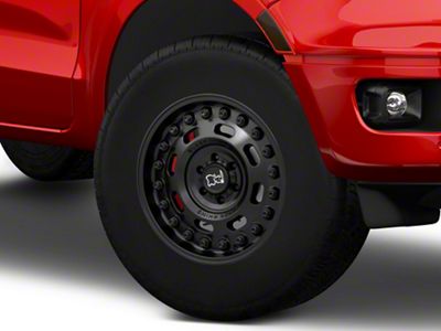 Black Rhino Axle Matte Black 6-Lug Wheel; 17x9.5; -18mm Offset (19-23 Ranger)