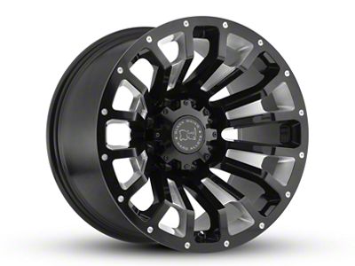 Black Rhino Pinatubo Gloss Black Milled 6-Lug Wheel; 20x12; -44mm Offset (19-23 Ranger)