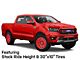 Black Rhino Raid Gloss Red 6-Lug Wheel; 20x9.5; 12mm Offset (19-23 Ranger)