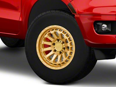 Black Rhino Raid Gold 6-Lug Wheel; 17x8.5; 0mm Offset (19-23 Ranger)