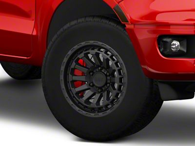 Black Rhino Raid Matte Black 6-Lug Wheel; 17x8.5; 0mm Offset (19-23 Ranger)