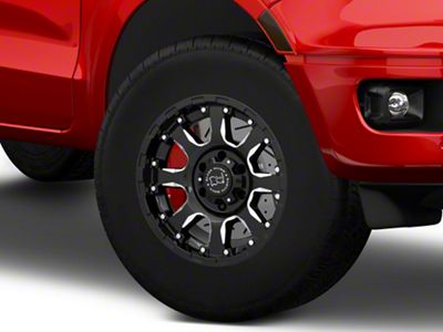 Black Rhino Sierra Gloss Black Milled 6-Lug Wheel; 17x9; -12mm Offset (19-23 Ranger)