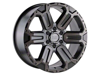 Black Rhino Wanaka Matte Gunmetal with Brushed Face and Gunmetal Tint 6-Lug Wheel; 20x9; 12mm Offset (19-23 Ranger)