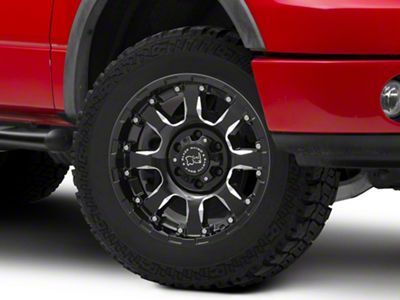 Black Rhino Sierra Gloss Black Milled 6-Lug Wheel; 20x9; 12mm Offset (04-08 F-150)