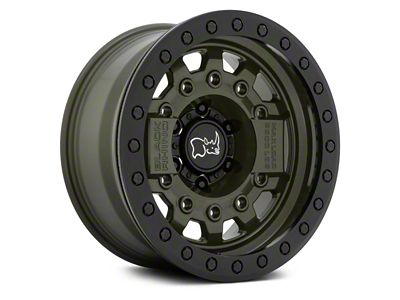 Black Rhino Avenger Beadlock Olive Drab Green 6-Lug Wheel; 17x8.5; -30mm Offset (14-18 Sierra 1500)