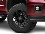 Black Rhino Caprock Matte Black 6-Lug Wheel; 17x8.5; -18mm Offset (14-18 Sierra 1500)