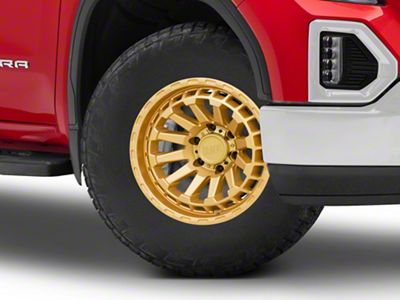 Black Rhino Raid Gold 6-Lug Wheel; 18x9.5; 12mm Offset (19-24 Sierra 1500)