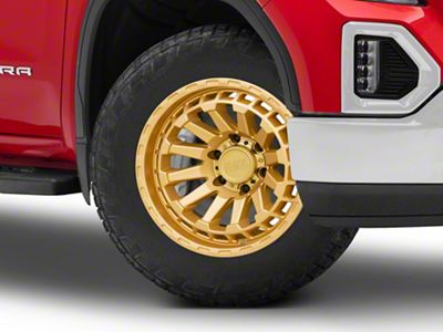 Black Rhino Raid Gold 6-Lug Wheel; 20x9.5; -18mm Offset (19-25 Sierra 1500)