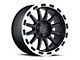 Black Rhino Revolution Matte Black Machined 6-Lug Wheel; 20x10; -12mm Offset (19-24 Sierra 1500)