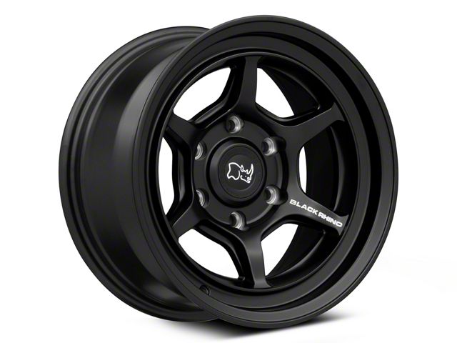 Black Rhino Shogun Matte Black 6-Lug Wheel; 16x8; -10mm Offset (99-06 Sierra 1500)