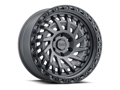 Black Rhino Shredder Matte Gunmetal 6-Lug Wheel; 17x9; 0mm Offset (19-25 Sierra 1500)