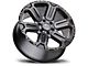 Black Rhino Wanaka Matte Gunmetal with Brushed Face and Gunmetal Tint 6-Lug Wheel; 17x8.5; 12mm Offset (19-24 Sierra 1500)