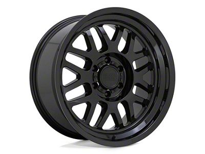 Black Rhino Delta Gloss Black 8-Lug Wheel; 17x9.5; -18mm Offset (07-10 Sierra 2500 HD)