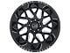 Black Rhino Reaper Gloss Black Milled 8-Lug Wheel; 20x9.5; 12mm Offset (07-10 Sierra 2500 HD)