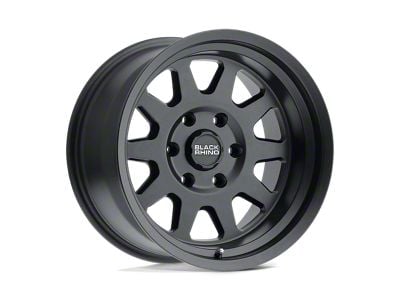 Black Rhino Thrust Gloss Black with Milled Spokes 8-Lug Wheel; 22x12; -44mm Offset (20-25 Sierra 2500 HD)