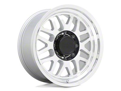 Black Rhino Delta Gloss Silver 8-Lug Wheel; 18x9.5; -18mm Offset (07-10 Sierra 3500 HD SRW)