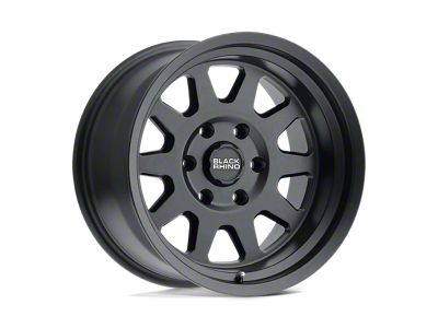 Black Rhino Thrust Gloss Black with Milled Spokes 8-Lug Wheel; 22x12; -44mm Offset (20-24 Sierra 3500 HD SRW)