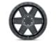 Black Rhino Attica Matte Black 6-Lug Wheel; 20x9.5; -18mm Offset (19-24 Silverado 1500)