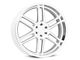 Black Rhino Katavi Silver 6-Lug Wheel; 22x10; 10mm Offset (19-24 Silverado 1500)