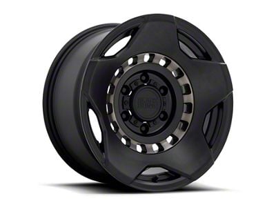 Black Rhino Muzzle Matte Black with Machined Tinted Ring 6-Lug Wheel; 17x9; 0mm Offset (19-24 Silverado 1500)