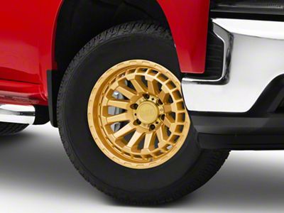 Black Rhino Raid Gold 6-Lug Wheel; 17x8.5; 0mm Offset (19-24 Silverado 1500)