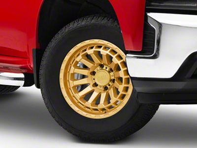 Black Rhino Raid Gold 6-Lug Wheel; 18x9.5; 12mm Offset (19-24 Silverado 1500)