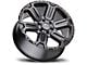 Black Rhino Wanaka Matte Gunmetal with Brushed Face and Gunmetal Tint 6-Lug Wheel; 18x9; 12mm Offset (19-24 Silverado 1500)