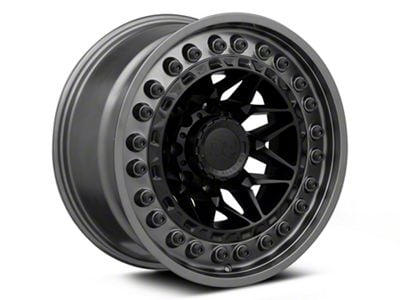 Black Rhino Alpha Matte Black With Gunmetal Lip 8-Lug Wheel; 18x9; 0mm Offset (07-10 Silverado 2500 HD)