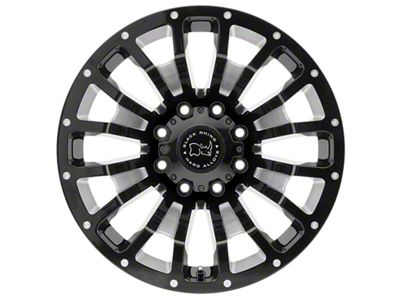 Black Rhino Pinatubo Gloss Black Milled 8-Lug Wheel; 20x9.5; -18mm Offset (11-14 Silverado 2500 HD)