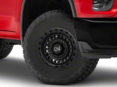 Black Rhino Sentinel Matte Black 8-Lug Wheel; 17x8.5; 0mm Offset (20-24 Silverado 2500 HD)