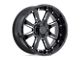 Black Rhino Sierra Gloss Black with Milled Spokes 8-Lug Wheel; 22x11.5; -44mm Offset (07-10 Silverado 2500 HD)
