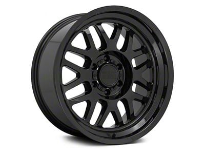 Black Rhino Delta Gloss Black 8-Lug Wheel; 18x9.5; -18mm Offset (07-10 Silverado 3500 HD SRW)