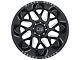 Black Rhino Reaper Gloss Black Milled 8-Lug Wheel; 20x9.5; 12mm Offset (07-10 Silverado 3500 HD SRW)