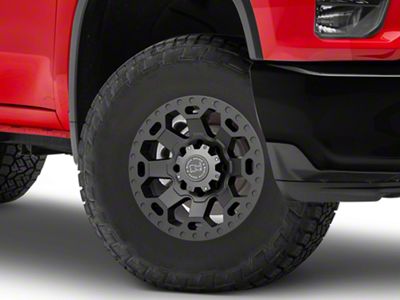 Black Rhino Warlord Matte Gunmetal 8-Lug Wheel; 17x9; -12mm Offset (20-25 Silverado 3500 HD SRW)