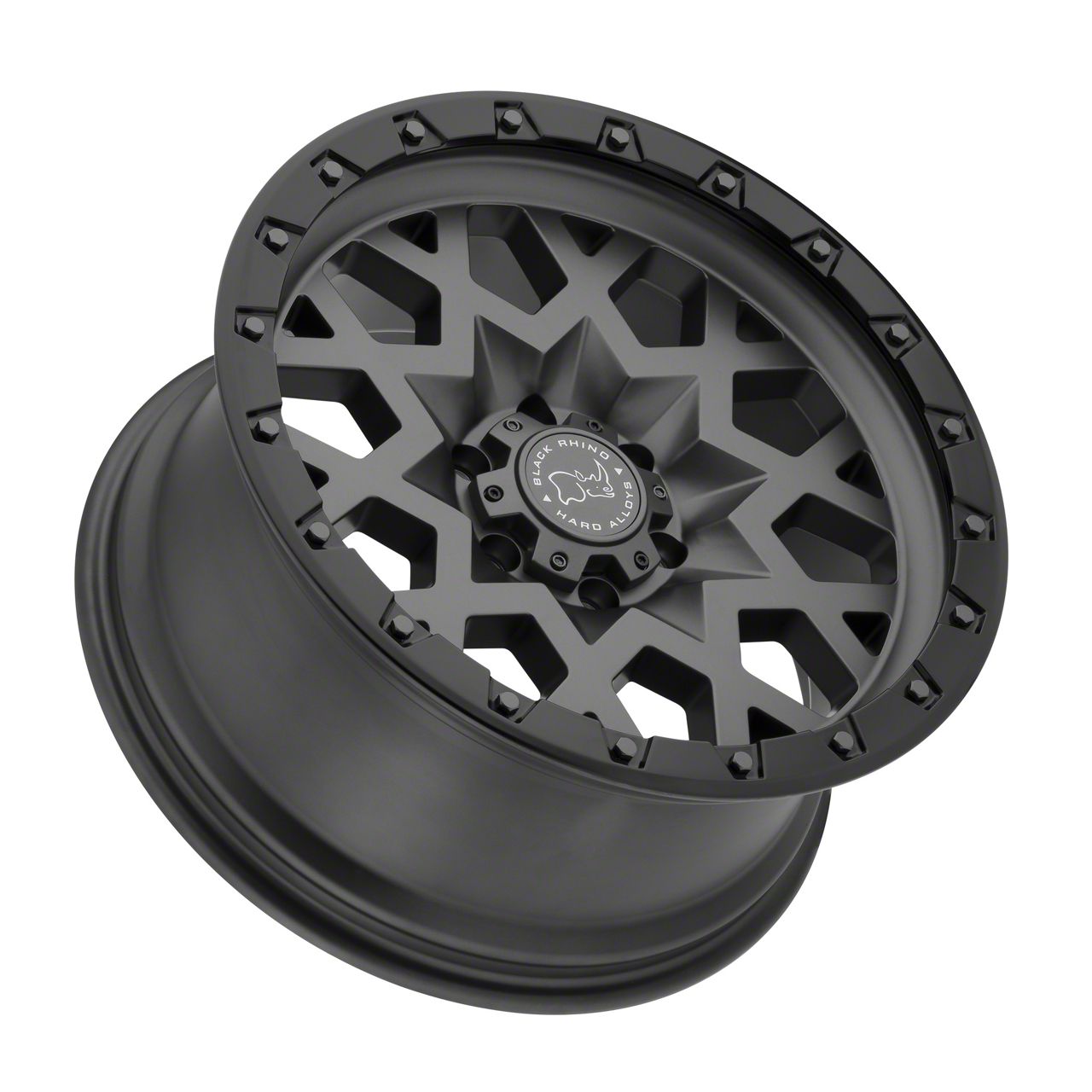 Black Rhino F 150 Sprocket Matte Gunmetal W Gloss Black Face 6 Lug Wheel 20x9 5 6mm Offset