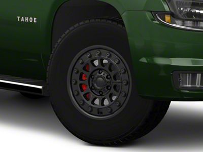 Black Rhino Outback Matte Black 6-Lug Wheel; 17x8; 32mm Offset (15-20 Tahoe)