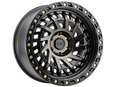 Black Rhino Shredder Matte Black with Machined Dark Tint 6-Lug Wheel; 20x9.5; -12mm Offset (21-24 Tahoe)