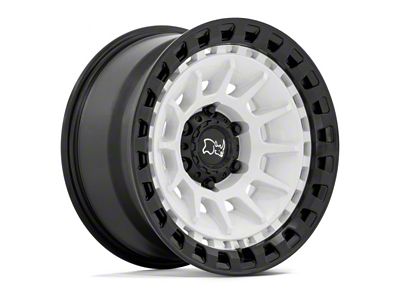 Black Rhino Barrage Gloss White on Matte Black 6-Lug Wheel; 17x8.5; -10mm Offset (15-20 Yukon)